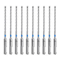 toolant Masonry Drill Bit,SDS Plus Rotary Hammer Drill Bits Set for 3/16" x6inch 10pcs,Carbide Tipped 2-Cutter for Concrete,Masonry and Brick