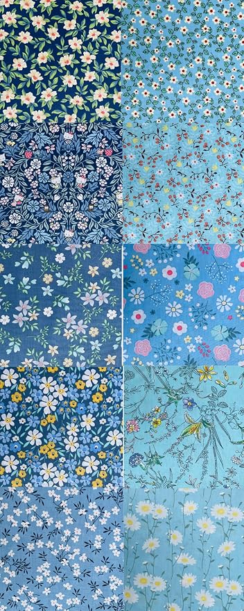 50pcs 5 x 5 inches Multicolor Cotton Fabric Bundle Squares - Image 3