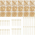 Junkin 1400 Pcs Eye Pins Mix Jewelry Findings 0.63 * 0.79 * 1.18 in Open Eye by Junkin