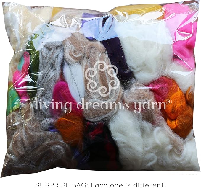 Assorted Merino Roving Ends & Mixed Fiber Waste - Image 4
