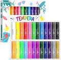 JUPITEARTH 24 Colors Tempera Paint Sticks by JUPITEARTH