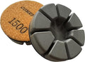 Diamond Floor Polishing Pucks for Terrazzo, Marble, Granite, Concrete Floor, 3 Inch 15mm Resin Bond Hook and Loop Polishing Pad, 1500#, 3PCS