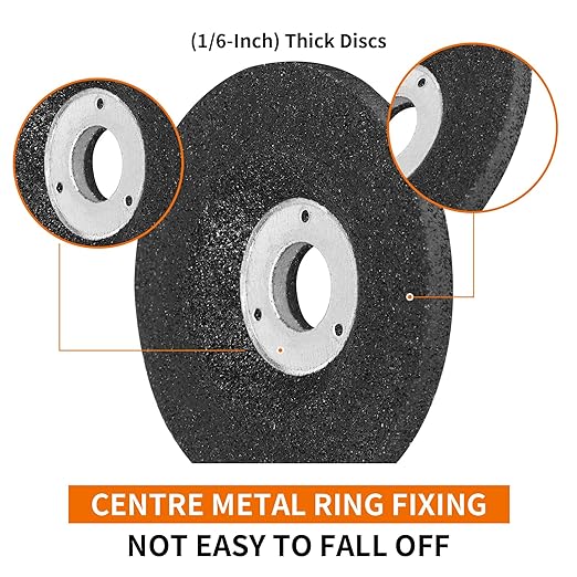 2" Die Grinder Grinding Wheel 15 Pcs,2 inch Grinder Disc with Mounting Mandrel Holder 3/8" & 1/4" Arbor Hole with 1/4" Shaft Shank for General Purpose Metal & Stainless Steel, Aluminum Oxide Grinding