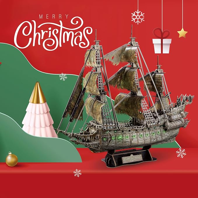 CubicFun Flying Dutchman 3D Pirate Ship Puzzle - Image 9