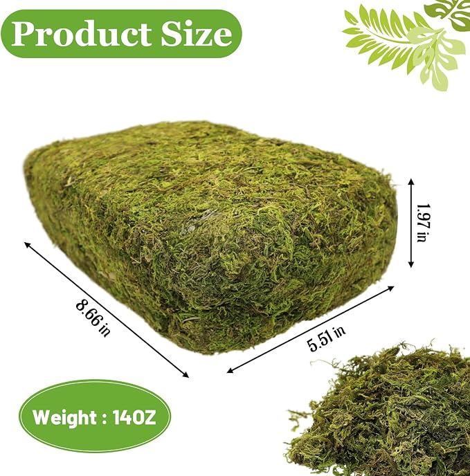 Riare 14OZ Natural Moss Artificial Fake Moss Alternative - Image 2