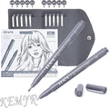KEMYR 10 Micro Fine liner Drawing Art Pens Calligraphy Pens: 0.05mm-1.0mm Size by Kemyr