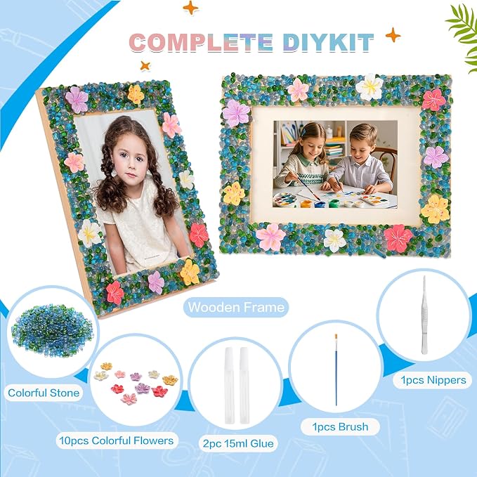 DIY Mosaic Picture Frame Craft Kit - Image 3