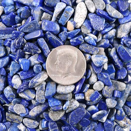 1 Lb Decorative Crystal Pebbles Irregular Shaped Lapis Lazuli Stones Small - Image 7