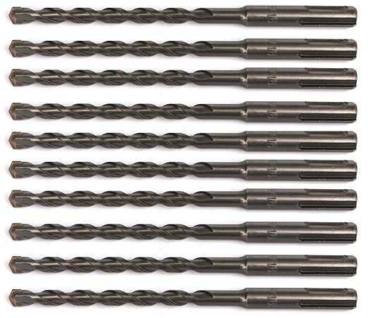 10PCS, 5/16" x 6", SDS Plus, Hammer Drill Bits, Rotary Hammer Drill Bits