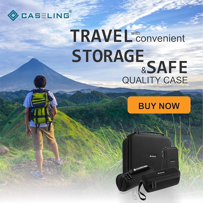 caseling Hard Case - 8.67" x 7.8" x 3.5" - Fits BLACK+DECKER LDX120C / LD120VA Cordless Drill/Driver - EVA Protection Foam Hard Shell Holder for Electronics Storage and Travel (Case only)