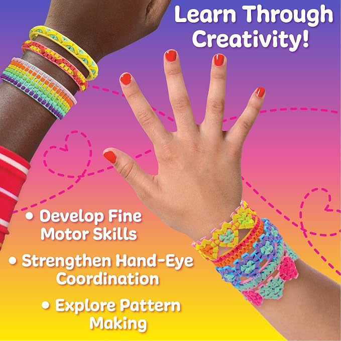 Just My Style Fashion Punch Style & Stitch Loom, Friendship Bracelet Kit - Image 7