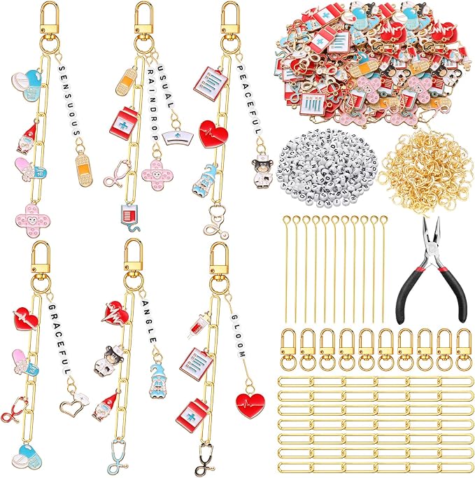 CraftyDream 558 Pcs Nurse Charms by CraftyDream