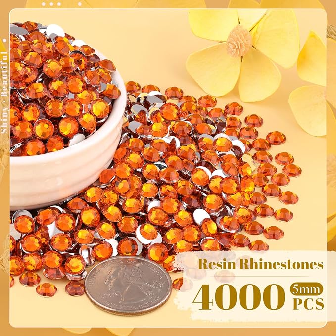 4000PCS 5mm Resin Rhinestones Bulk - Image 2