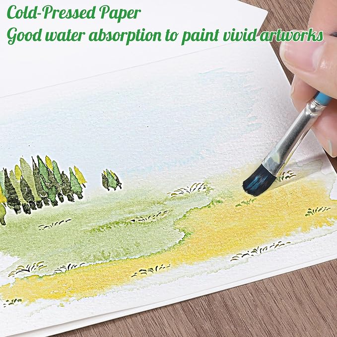200 Pcs Watercolor Bookmark Making Kit, 40 Blank Bookmarks - Image 3