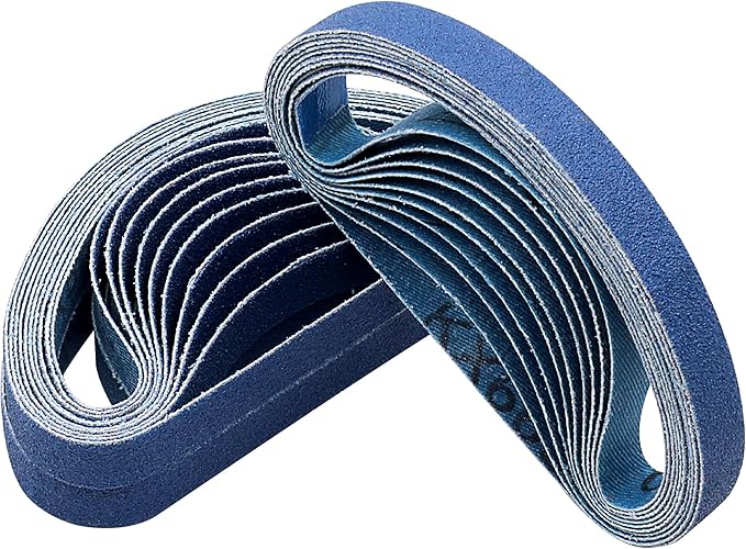 1/2 x 12 Inch Knife Sharpener Sanding Belts for Work Sharp, 120 Grit Replacement Sharpening Belt Kit for Official Work Sharp (WSKTS & WSKTS-KT/Mk.1 & Mk.2) Knife & Tool Sharpener, 30 Pcs