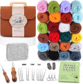 ZXIIXZ Needle Felting Kit, 24 Colors Felting Wool Kit by ZXIIXZ