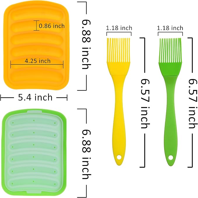 Kare & Kind 2x Silicone Sausage Molds - Image 2