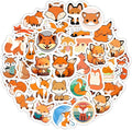 BulbaCraft Fox Stickers for Water Bottle and Laptop by BulbaCraft