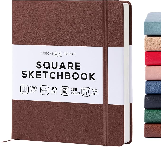 Beechmore Books Square Mixed Media Sketchbook by BeechmoreBooks