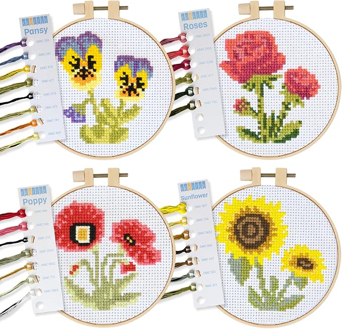 Kraftex Stamped Cross Stitch Kits by Kraftex