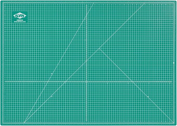 ALVIN GBM Self-Healing Cutting Mat 30 x 42 inch | Double-Sided Green/Black | by Alvin