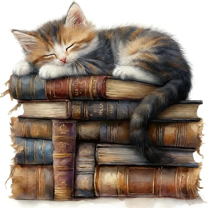 KYOQFVN Cat Counted Stamped Cross Stitch Kits by KYOQFVN