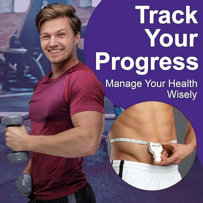 MyoTape Body Measure Tape - Arms Chest Thighs or Waist Measuring Tape for Personal Trainer or Home Fitness Goals