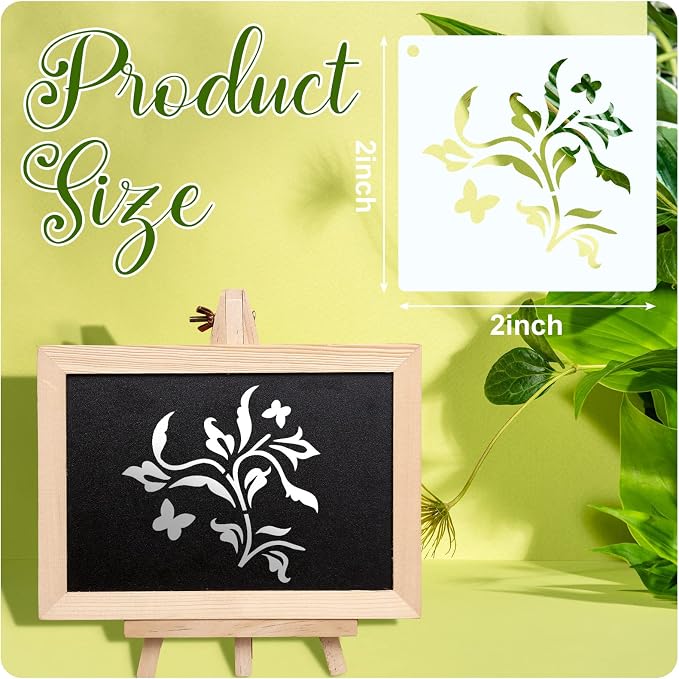 Fainne 100 Pcs 2 Inch Stencils Small Stencils - Image 2