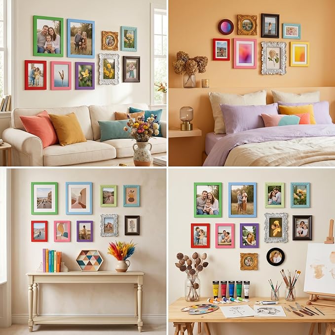 Kathfly 15 Pack Vintage Picture Frames - Image 4