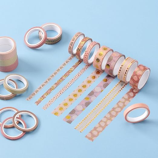 Mr. Pen- Washi Tape Set, 21 Rolls, Boho Design | 5.5 Yards/Roll, Washi Tape - Image 9