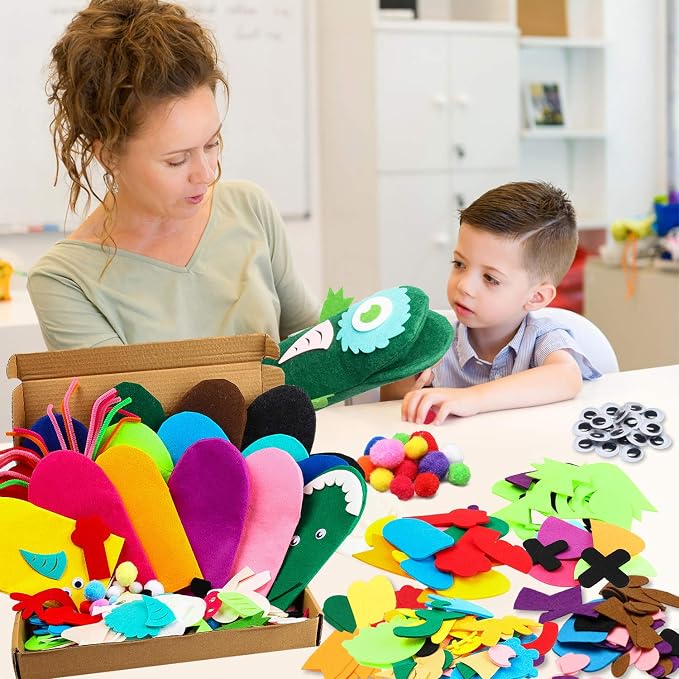 WATINC 18Pcs Hand Puppets Making Kit - Image 5