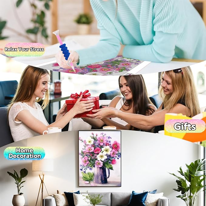 Ausanrl Flower Diamond Painting Kits - Image 7