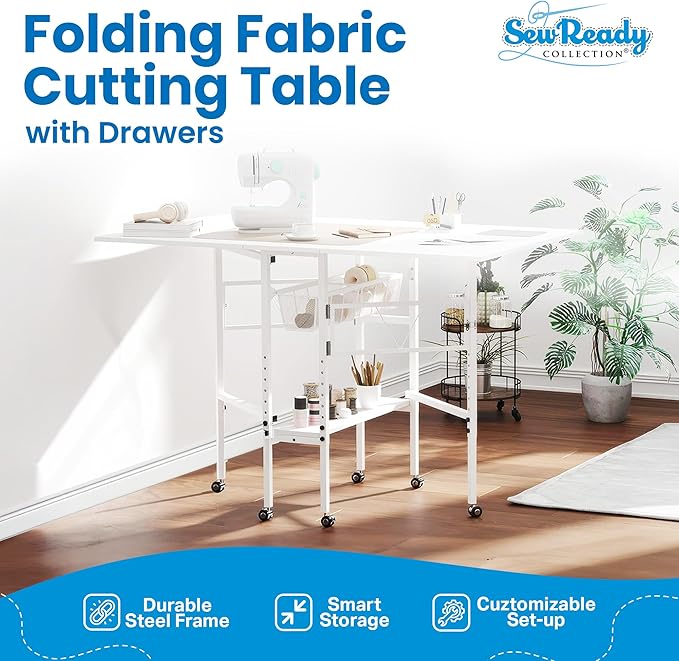Sew Ready Folding Sewing Craft Table - Image 2