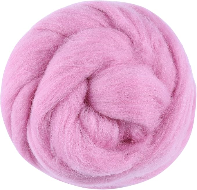 3.53oz Wool Roving, Wool Felting Supplies, Pure Wools, Chunky Yarn, Spinning by Jupean