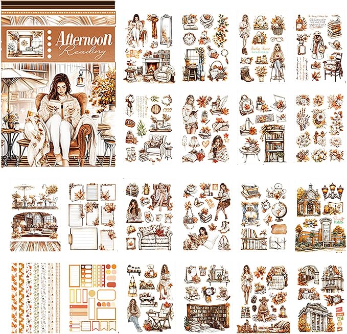 A5 Size Journaling Stickers -200 Pre-Cut Washi Stickers - Image 3