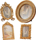 4 Pcs Gold Vintage Picture Frames by YEXEXINM