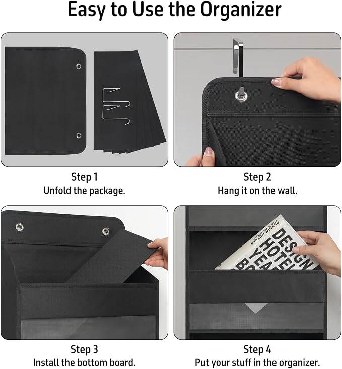 TYMENSH Black Over Door Organizer - Image 4