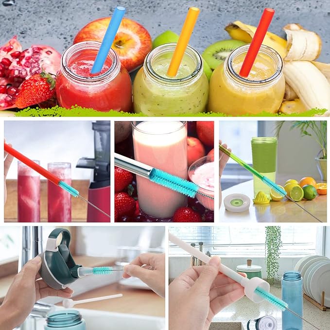 Long Straw Brush Cleaner, Flexible Nylon Tube Cleaning Brushes - Image 5