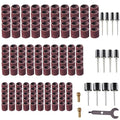 165pcs 240 grit Rotary Tool Sanding Drums for Dremel Sanding Drum Sander Bits Bands for Drill Accessories