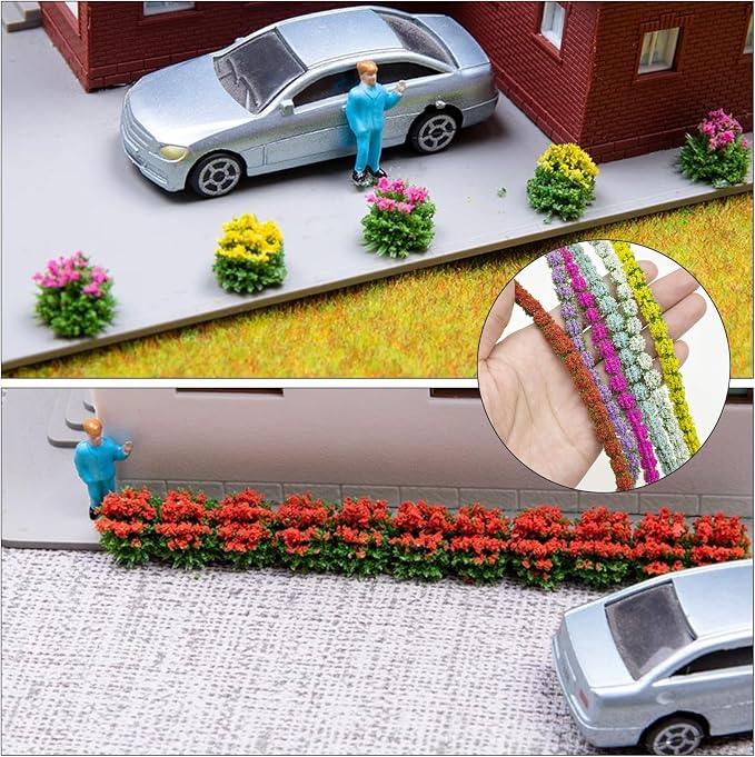 Woohome 12 PCS Flower Cluster Model, Static Grass Model Grass Tufts Set - Image 8