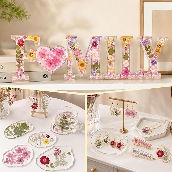 95PCS Dried Pressed Flowers for Crafts - Image 8