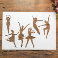 TIAMECH A4 Reusable Dancing Girl Stencil by TIAMECH