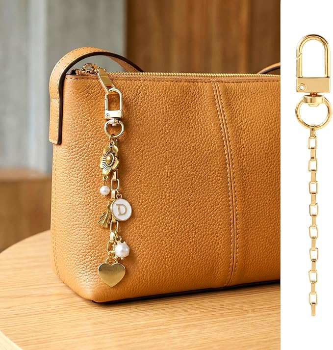 20pcs Gold Keychain Making Kit, Key Ring Swivel Snap Hook Chains, Extender - Image 5