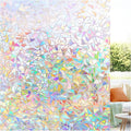 LUTE Rainbow Window Privacy Film, Stained Glass Cling, 35.4" x 118.1" | 3D by LUTE