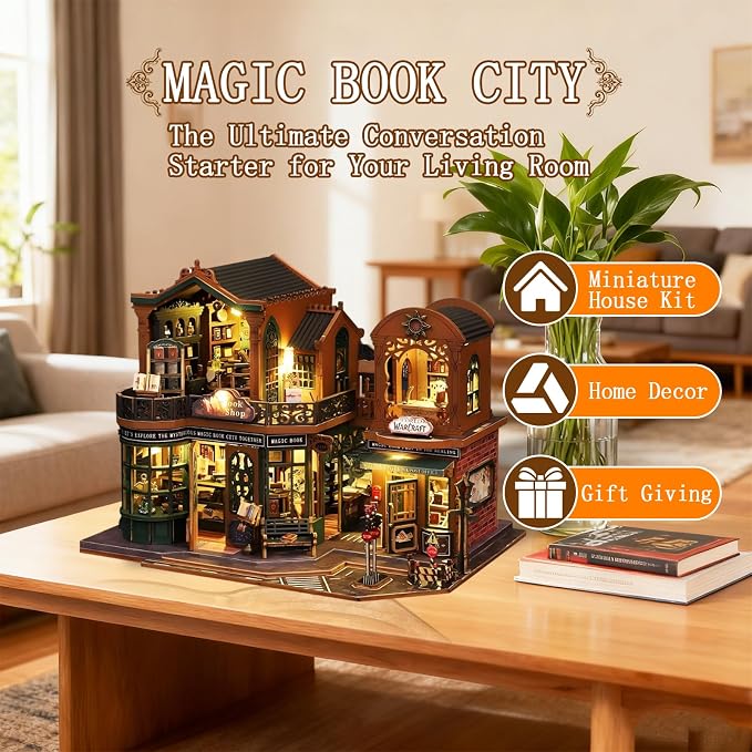 OZJAY Miniature House Kit, Mini House Building Kit - Image 2