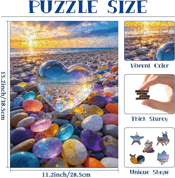300pcs Wooden Puzzles for Adults Unique Animal Shaped Pieces | Colorful Funny - Image 2
