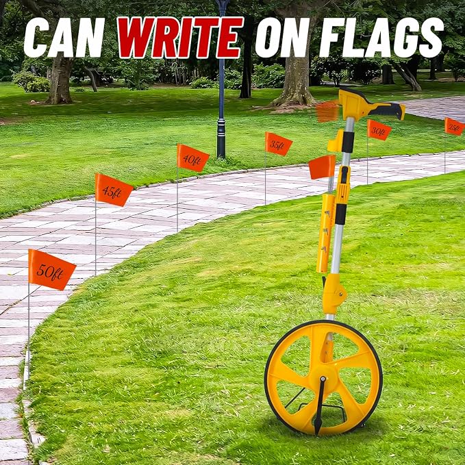 Zozen Measuring Wheel Digital Display, 20 Marking Flag&Holder, Foldable | - Image 7
