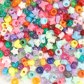 1100 Pcs Mixed Colors Shape Barrel Plastic Loose Beads by anpiwshjo