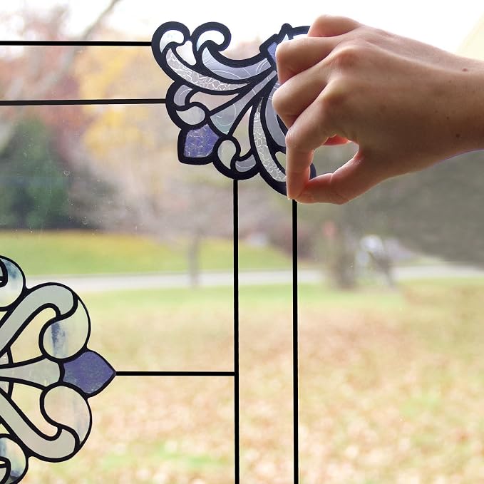 In Home InHome NH2366 Caming Line Stained Glass Decals - Image 2