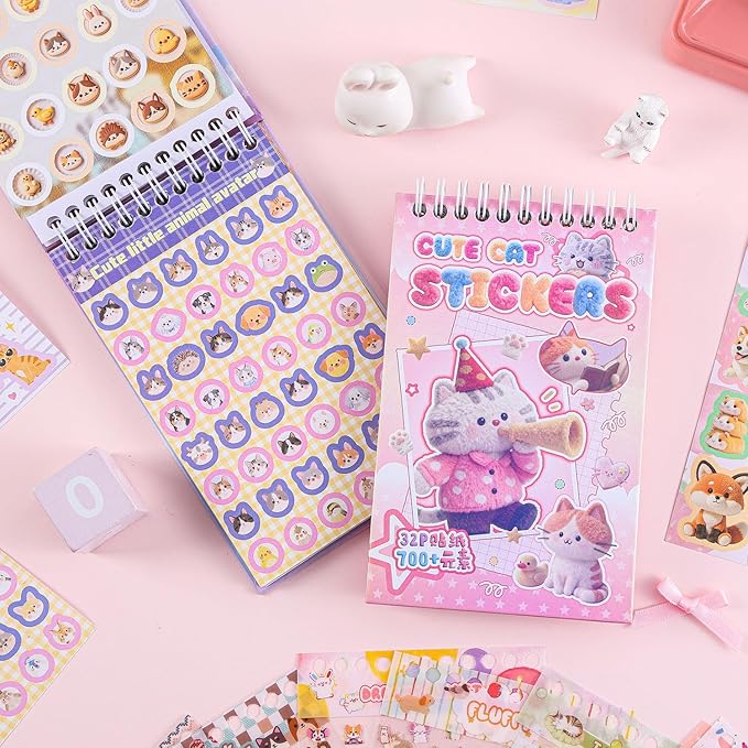 Girl's Cute Sticker Book, Cartoon Pet Theme - Image 7